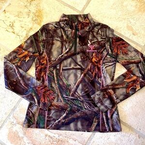 Huntworth Womens M Dorado Pullover Top shirt Lightweight Hunting Activewear pink
